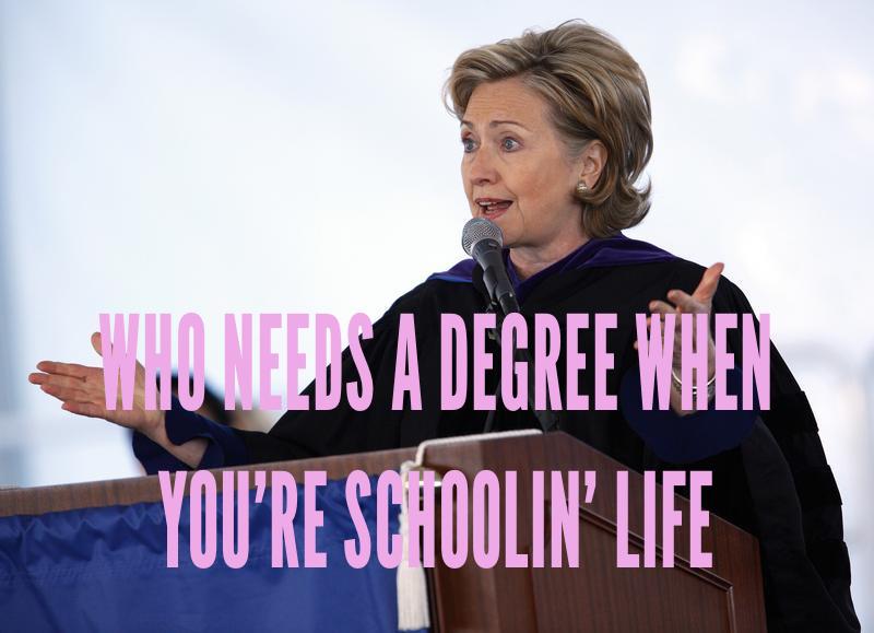 U.S. Secretary of State Hillary Clinton speaks at the commencement for Barnard College, in New York