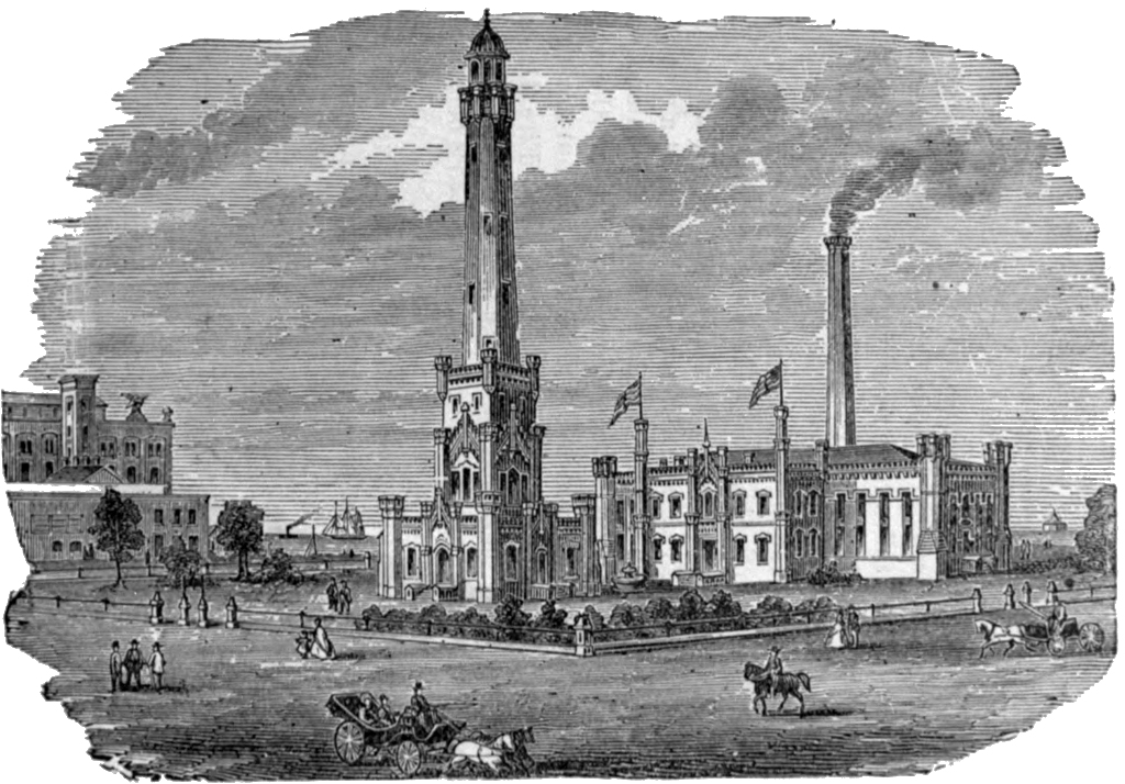 Chicago_Water_Tower_&_Pumping_Station,_published_1886