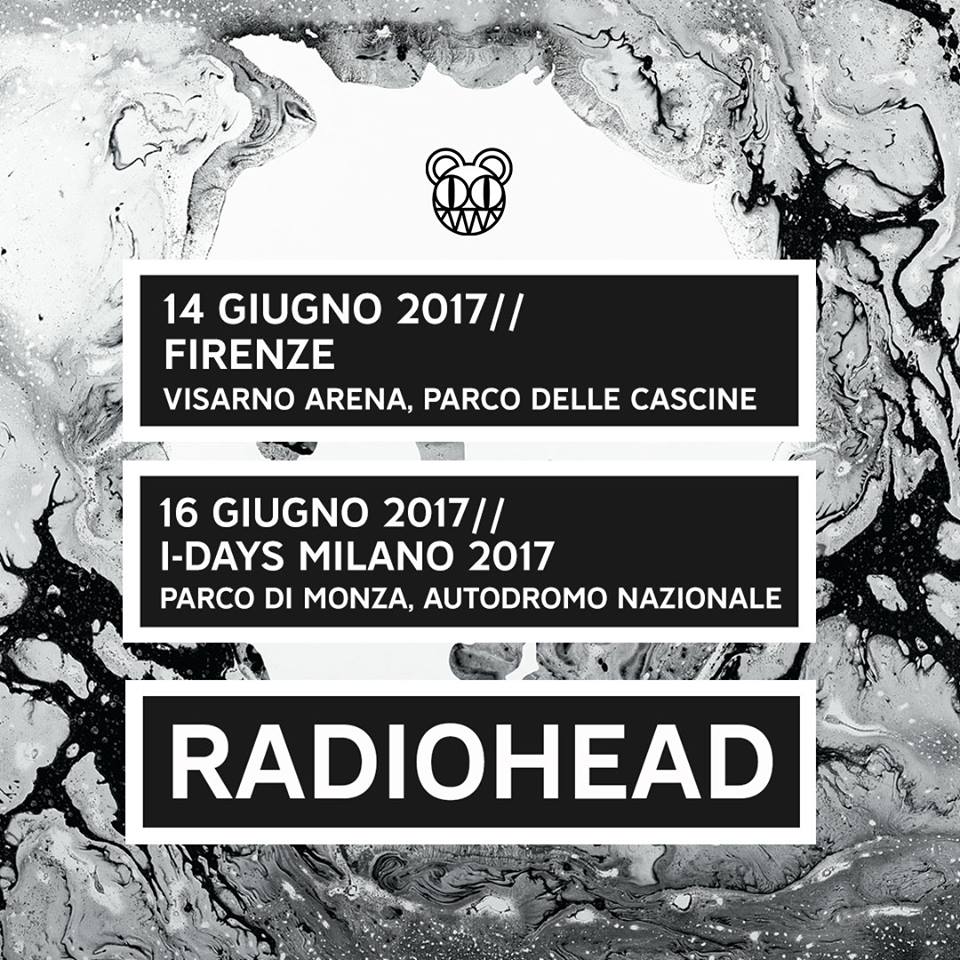 radiohead in italia a giugno